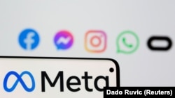 Meta корпорациясынын жана ал ээлик кылган каражаттардын логотиби.
