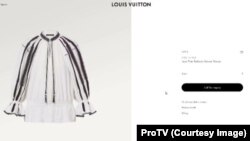 Brandul francez Louis Vuitton a retras de pe site-ul său bluza inspirată din ia românească.