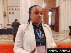 Malaika Oringo la conferința internațională privind combaterea traficului de persoane.