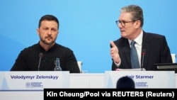 Президент України Володимир Зеленський і прем’єр-міністр Великої Британії Кір Стармер, архівне фото