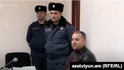 Armenia - Former Economy Minister Vahan Kerobian attends a court hearing on his house arrest, Yerevan, February 16, 2024.