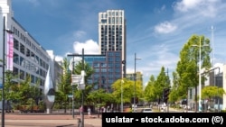 Piața 18 Septembrie din Eindhoven.