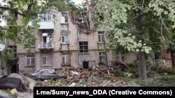 Наслідки російських обстрілів Сум, квітень 2023 року