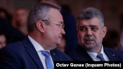 Președinții PNL și PSD, Nicolae Ciucă (s) și Marcel Ciolacu.