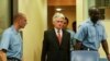 Netherlands - Radovan Karadzic, Bosnian Serb wartime leader, during his trial for genocide, in the Hague, undated.
