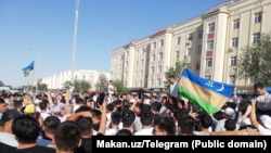 Нукустагы митинг. 1-июль 2022-жыл