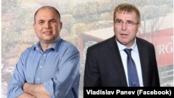 Депутатът от "Зелено движение" Владислав Панев (вляво) и бизнесменът Христо Ковачки