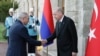 Turkey - Turkish President Recep Tayyip Erdogan meets Armenian Prime Minister Nikol Pashinian in Istanbul, June 20, 2025.