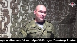 Міхаіл Гудкоў. Скрын зь відэазапісу Міністэрства абароны Расеі, 25 кастрычніка 2023 году