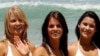 Australia -- Bikini-clad girls on Bondi Beach Sydney, 09dec2004