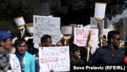Protest Roma u Podgorici, 11. mart 2011.