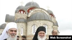 Patrijarh Irinej i vladika Filater na osveštavanju hrama posvećenog Svetom Georgiju u Pljevljima, 29. maj 2011