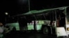 Автобус на месте аварии на железнодорожных путях. Алматинская область, 15 сентября 2019 года.