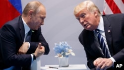 Дональд Трамп и Владимир Путин, архивное фото, 2017 год