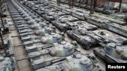 Leopard 1 танктары. Иллюстрациялык сүрөт