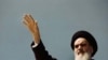 Iran - Ayatollah Ruhollah Khomeini on his return to Tehran from Paris, 01Feb1979.