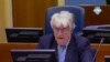 Radovan Karadžić tokom na suđenju u Hagu, 28 septembar 2010.