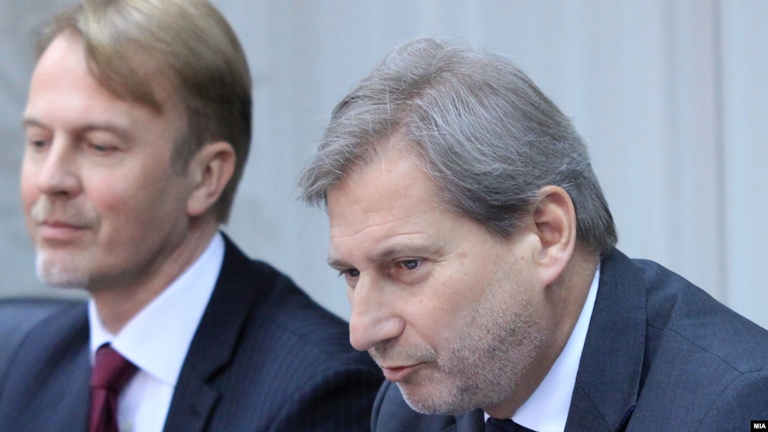 Еврокомесарот Јоханес Хан во посета на Македонија.