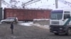 Kyrgyzstan Talas Maymak railway station video grab October 28, 2016