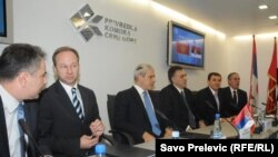 Boris Tadić i Filip Vujanović na Forumu privrednika Crne Gore i Srbije, Podgorica, 19. novembar 2010