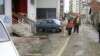 Улицата „Пелинска“ во центарот на Куманово