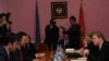 Evropski komesar Štefan File sa liderima crnogorske opozicije, Podgorica, 11. novembar 2010