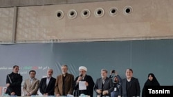 نمایی از نشست «جبهه مردمی نیروهای انقلاب اسلامی» در روز پنجشنبه. 