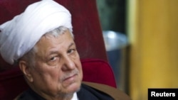 علی‌اکبر هاشمی رفسنجانی، رئیس مجمع تشخیص مصلحت نظام.