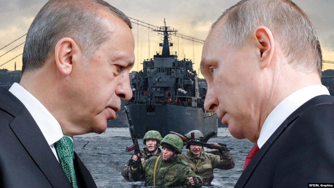 Реджеп Тайїп Ердоган та Володимир Путін. Колаж