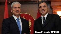 Boris Tadić i Filip Vujanović u Podgorici, 19. novembra 2010
