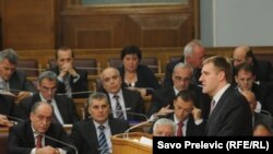 Igor Lukšić u Skupštini Crne Gore, 10. maj 2011.