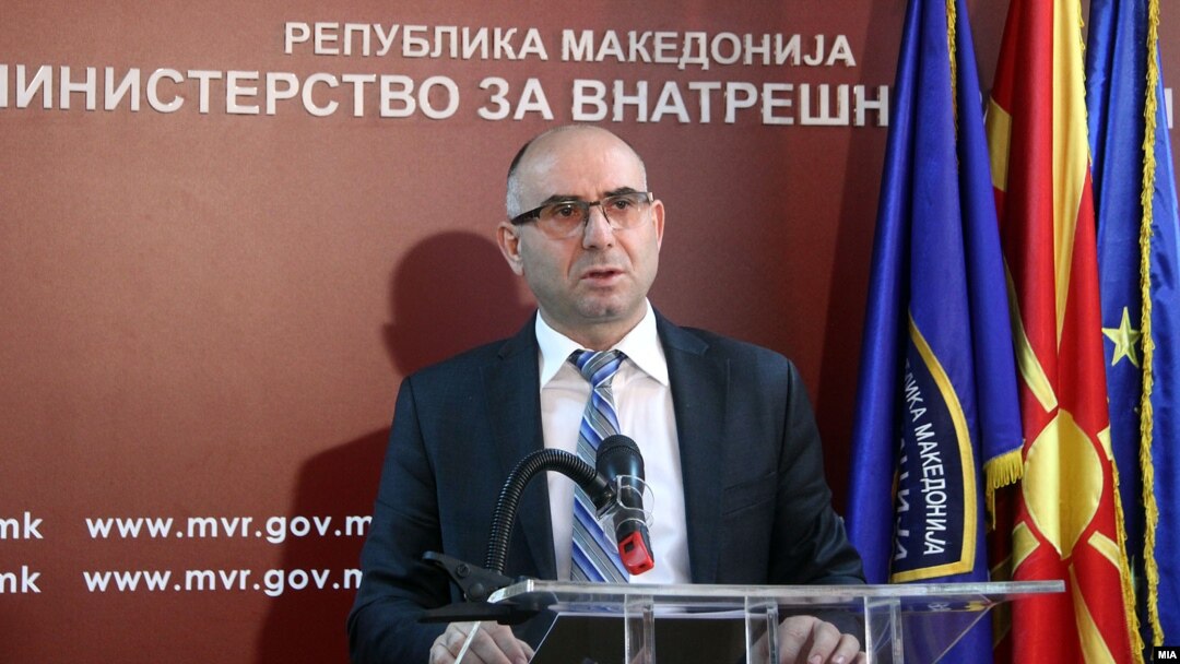 Архивска фотогарфија, прес конференција на директорот на Бирото за јавна безбедност Митко Чавков на 15 јули 2016

