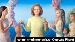 Omagiu (Sabin Bălașa; oferit de Comitetul municipal de partid Bucureşti) ulei pe pânză; 1979; sursa: comunismulinromania.ro