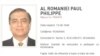 Mandatul european de arestarea pe numele lui Paul Philippe al României.