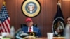 Дональд Трамп в ситуационной комнате Белого дома во время атаки США на иранские ядерные объекты, 21 июня 2025 года
