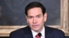 U.S. Secretary of State Marco Rubio speaks during a peace agreement signing ceremony between the Democratic Republic of Congo Foreign and Rwanda in Washington, June 27, 2025. 