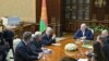 Аляксандар Лукашэнка на сустрэчы са спэцпрадстаўніком прэзыдэнта ЗША Кітам Келагам. Беларусь, Менск, 21 чэрвеня 2025 году