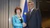 Kosovski premijer i visoka predstavnica EU za spoljnu politiku i bezbednost Ketrin Ešton u Briselu, novembar 2012